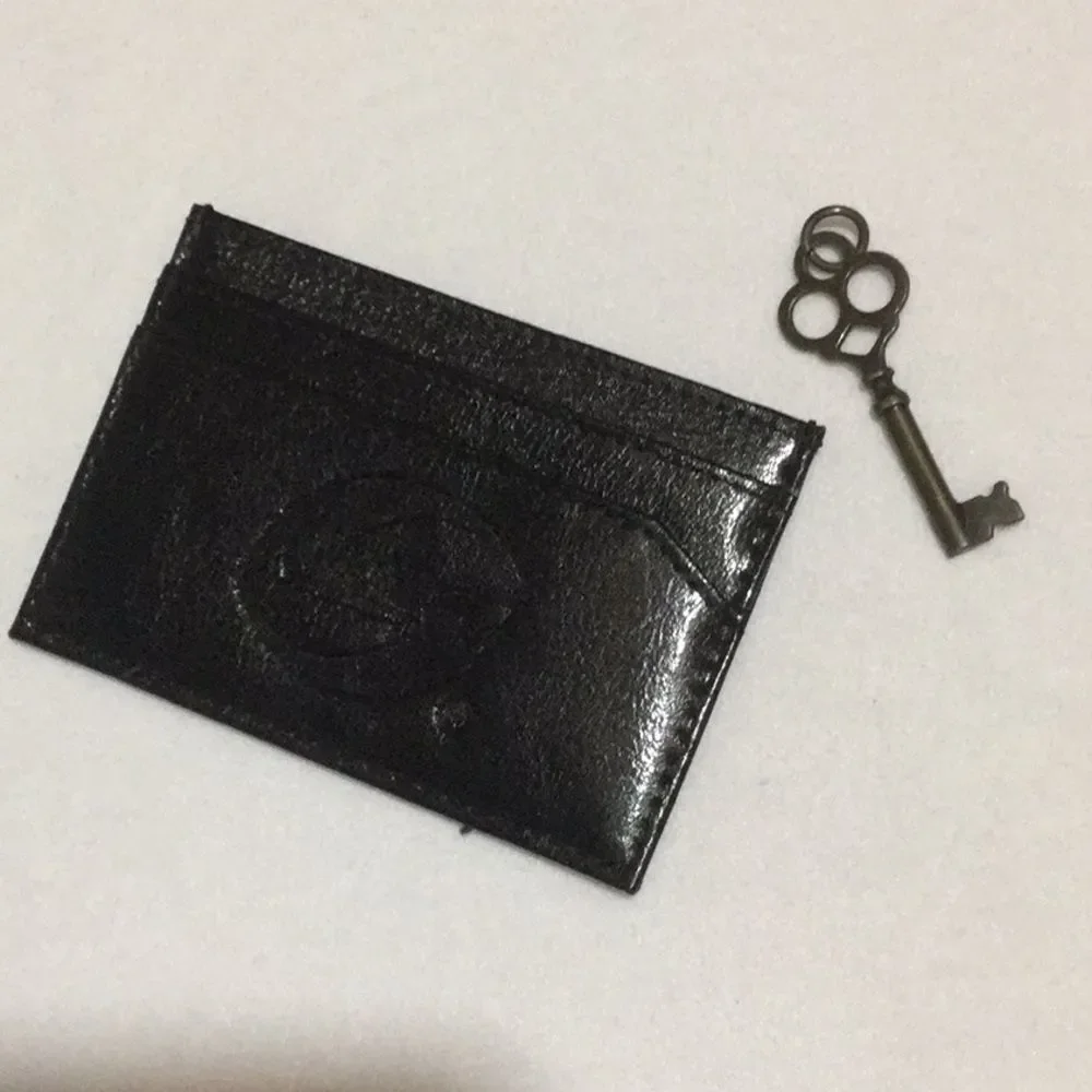 Black Leather RFID Protected Card Holder